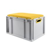 Eurobox, NextGen Seat Box, gelb Griffe offen, 64-32 - Karton