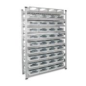 Grundregal Tiefe 400 / 10 Fachböden / Breite 1350 mm