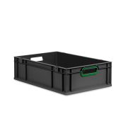 Eurobox NextGen 2.0 Cycle - Griffe offen - Grün - 600 x 400 x 170 mm  - Anthrazit - Einzel