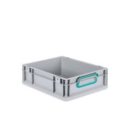 Eurobox NextGen 2.0 - Griffe geschlossen - Türkis - 400 x 300 x 120 mm - Einzel