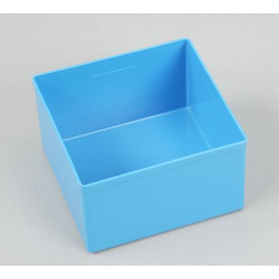 Blaue Einsatzbox (Größe 3) für die Bestückung von Sortimentskästen und Kleinteilekoffer