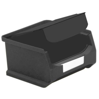 Schwarze Abdeckung auf einer schwarzen Sichtlagerbox 1.0