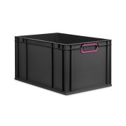 Eurobox NextGen 2.0 Cycle - Griffe geschlossen - Purpur - 600 x 400 x 320 mm  - Anthrazit - Einzel