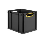 Eurobox NextGen 2.0 Cycle - Griffe offen - Gelb - 400 x 300 x 320 mm  - Anthrazit - Einzel