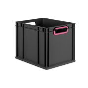 Eurobox NextGen 2.0 Cycle - Griffe offen - Magenta - 400 x 300 x 320 mm  - Anthrazit - Einzel
