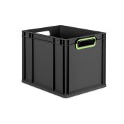 Eurobox NextGen 2.0 Cycle - Griffe offen - Hellgrün - 400 x 300 x 320 mm  - Anthrazit - Einzel