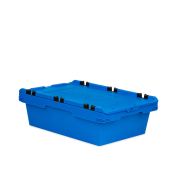 Mehrwegbehälter Conical mit Krokodildeckel 64-199 - Palette - blau