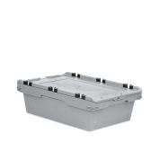 Mehrwegbehälter Conical mit Krokodildeckel 64-199 - Palette - grau