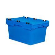 Mehrwegbehälter Conical mit Krokodildeckel 64-349 - Einzel - blau