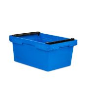 Mehrwegbehälter Conical mit Stapelbügel 64-273 - Karton - blau