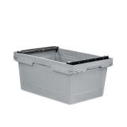 Mehrwegbehälter Conical mit Stapelbügel 64-273 - Karton - grau