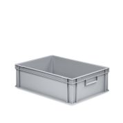 Eurobehälter UNISTA mit geschlossenen Griffen 64-175 - Einzel - grau