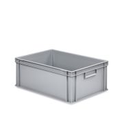 Eurobehälter UNISTA mit geschlossenen Griffen 64-220 - Palette - grau