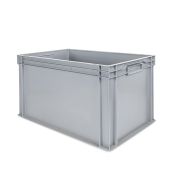 Eurobehälter UNISTA mit geschlossenen Griffen 64-420 - Karton - grau