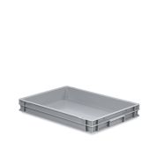 Eurobehälter UNISTA mit geschlossenen Griffen 64-7,5 - Karton - grau