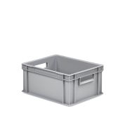 Eurobehälter UNISTA mit offenen Griffen 43-175 - Einzel - grau