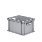 Eurobehälter UNISTA mit offenen Griffen 43-235 - Palette - grau
