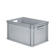 Eurobehälter UNISTA mit offenen Griffen 64-320 - Einzel - grau