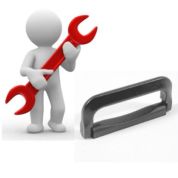 1 x auf der Längsseite Koffergriff für Eurobox, NextGen Portable Trio - schwarz - inkl. Montage