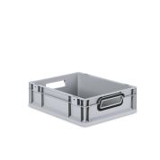 Eurobox NextGen 2.0 - Griffe offen - Schwarz - 400 x 300 x 120 mm - Einzel