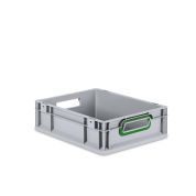 Eurobox NextGen 2.0 - Griffe offen - Grün - 400 x 300 x 120 mm - Einzel