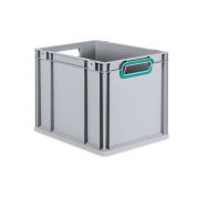 Eurobox NextGen 2.0 - Griffe offen - Türkis - 400 x 300 x 320 mm - Einzel