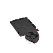 Scharnierdeckel Set 400 x 300 für Eurobox NextGen 2.0 Cycle - Anthrazit - inkl. 2 schwarze Schiebeschnappverschlüsse
