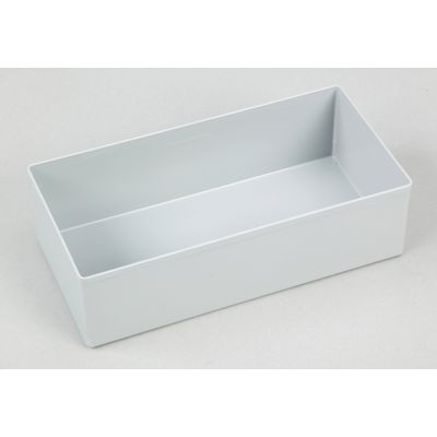 Graue Einsatzbox (Größe 5) für die Bestückung von Sortimentskästen und Kleinteilekoffer