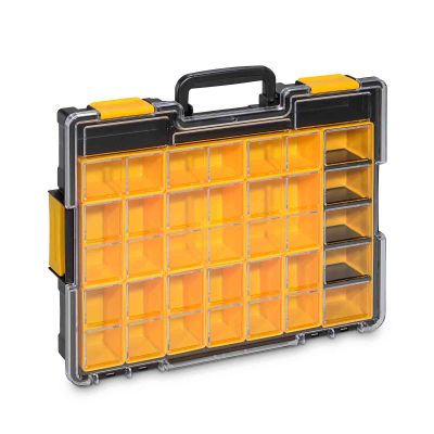 Kleinteilekoffer EuroPlus Pro >K<44.76/19 online kaufen mit gelben Einsatzboxen in verschiedenen Größen