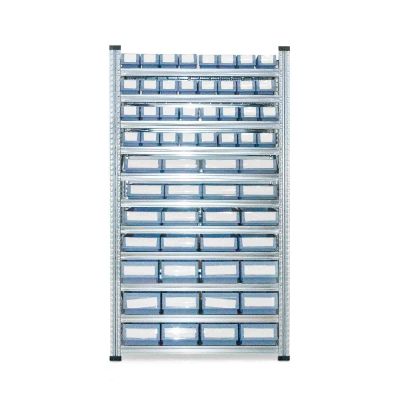 Grundregal Tiefe 600 mit 11 Fachböden für Regalkästen 500/600 - SN / BN 