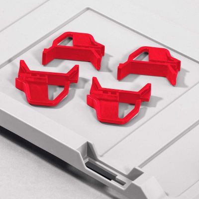 Auflagedeckel-Pack Eurobox NextGen - 1 Pack a' 4 St. Schiebeschnappverschluss