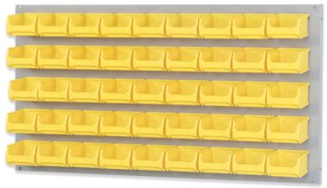 Systemplatte mit Sichtlagerboxen 1.0 - gelb (45 St.)