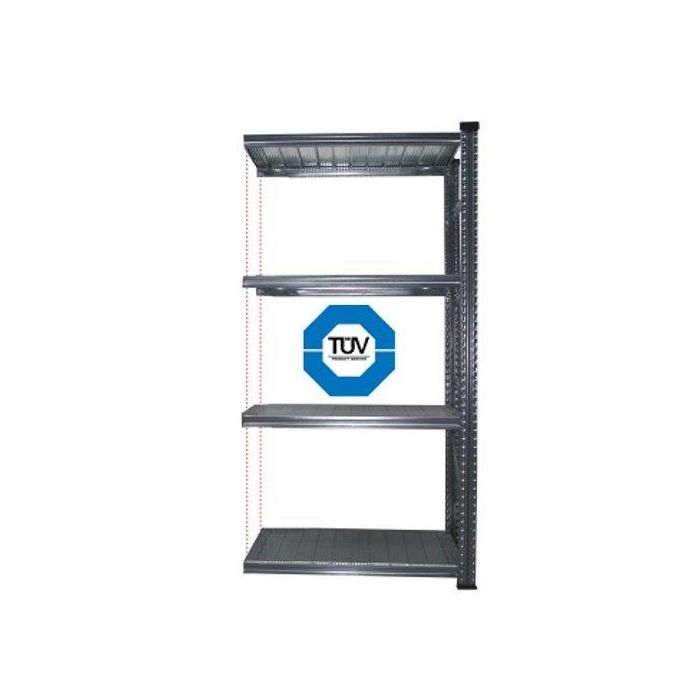 Anbauregal aus Stahl, Tiefe 40 cm, für Regalkästen 300/400 SN/BN, mit TÜV-Siegel