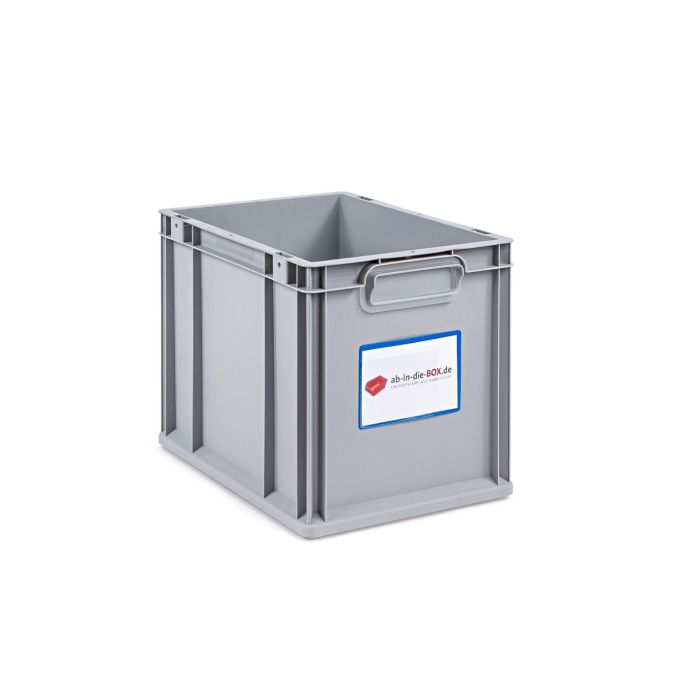 10er-Set Euroboxen 600x400x220 Mm – Stapelbare Lager- & Transportkisten Mit Griffen, Grau, 45 Liter