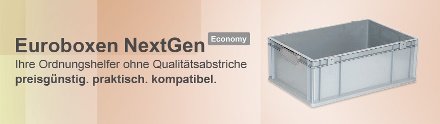 Eurobox NextGen Economy Griffe geschlossen 40x30x17cm Transportbehälter Lagerbox 