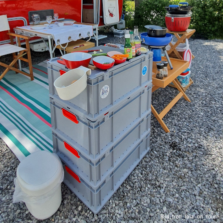 Campingküche aus Euroboxen