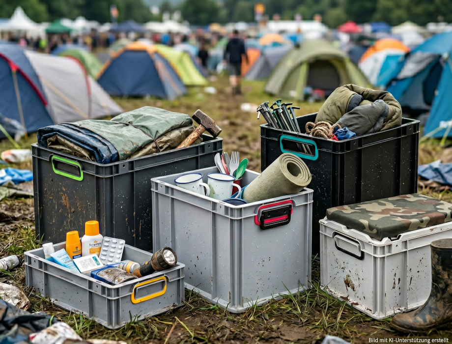 Festival-Camping ohne Chaos: clevere Euroboxen-Hacks für den Campground