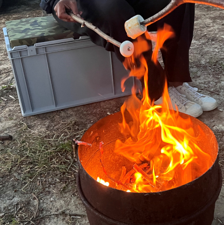Seat Box am Lagerfeuer